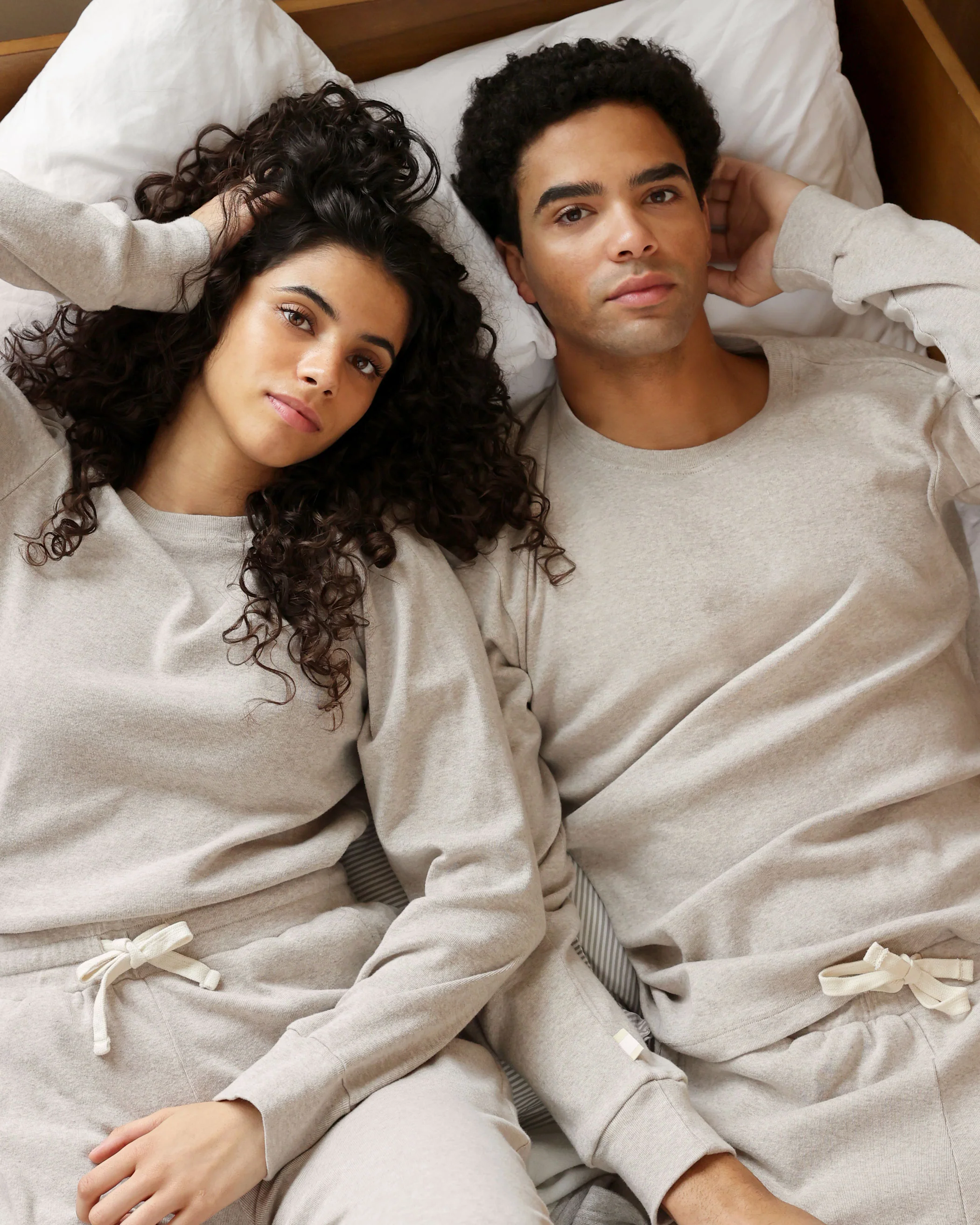 Almost Pyjama Long Sleeve Tee Oatmeal - Unisex - Image 7