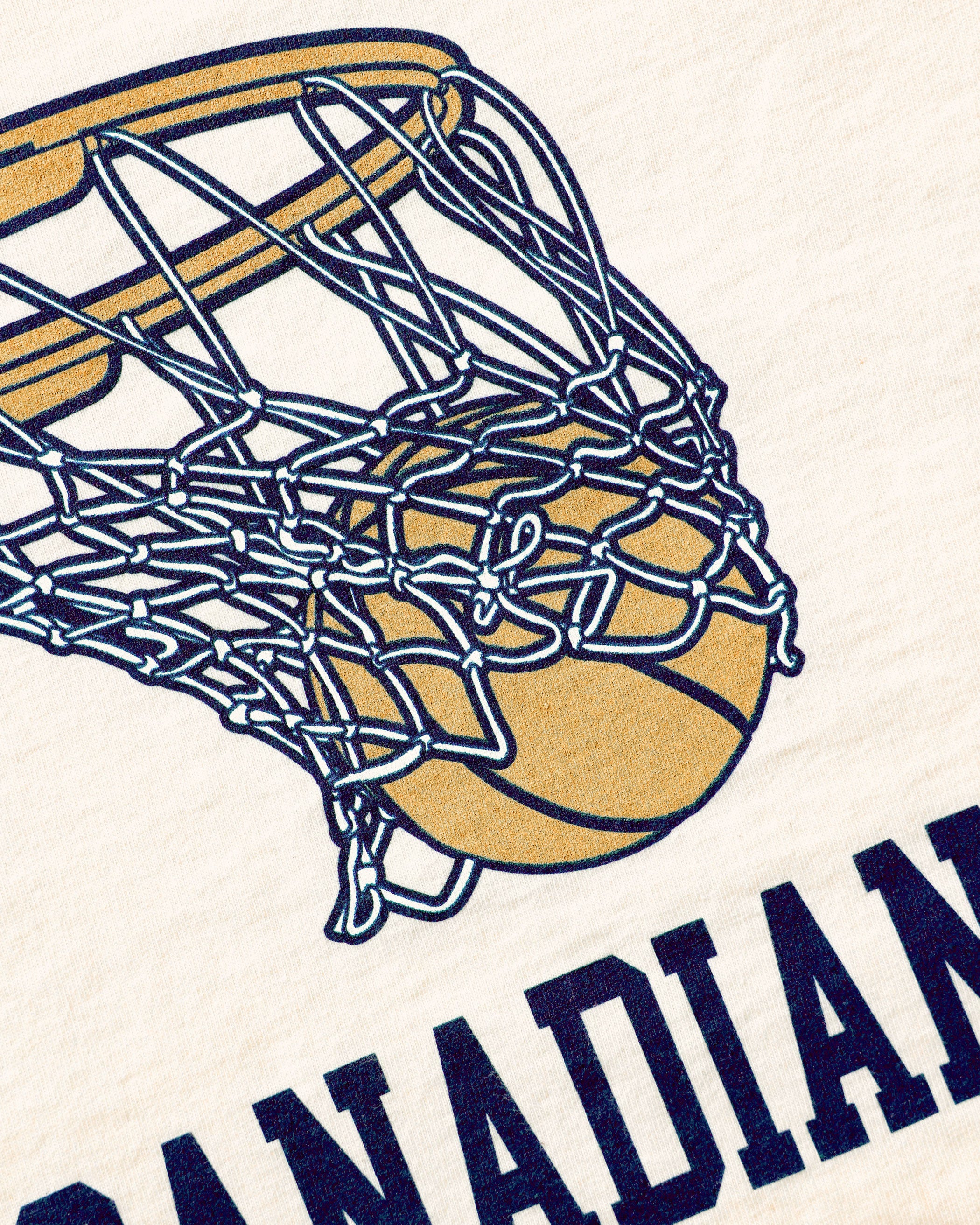 Basketball is Canadian Long Sleeve Tee Natural - Unisex - Image 4