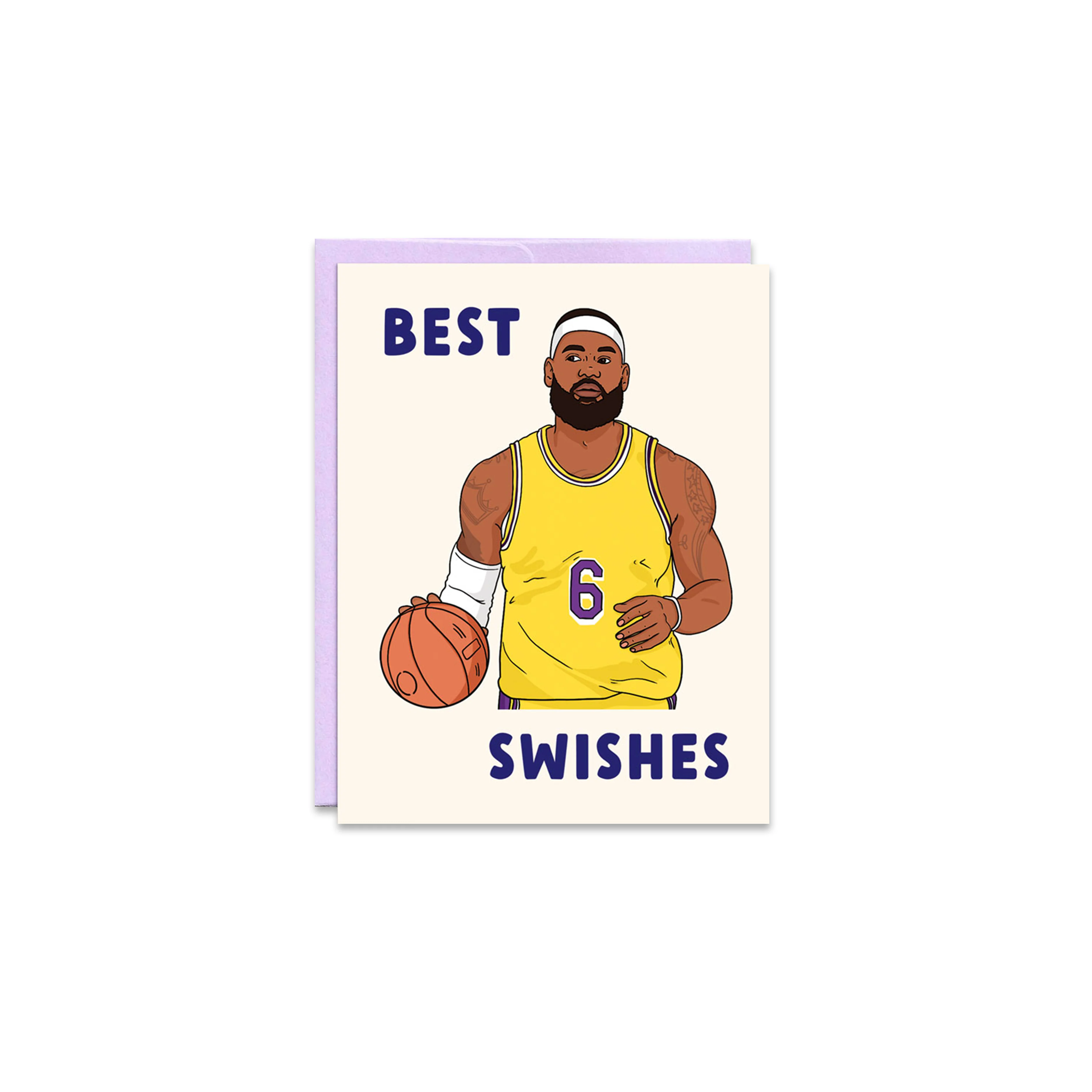 Best Swishes Greeting Card