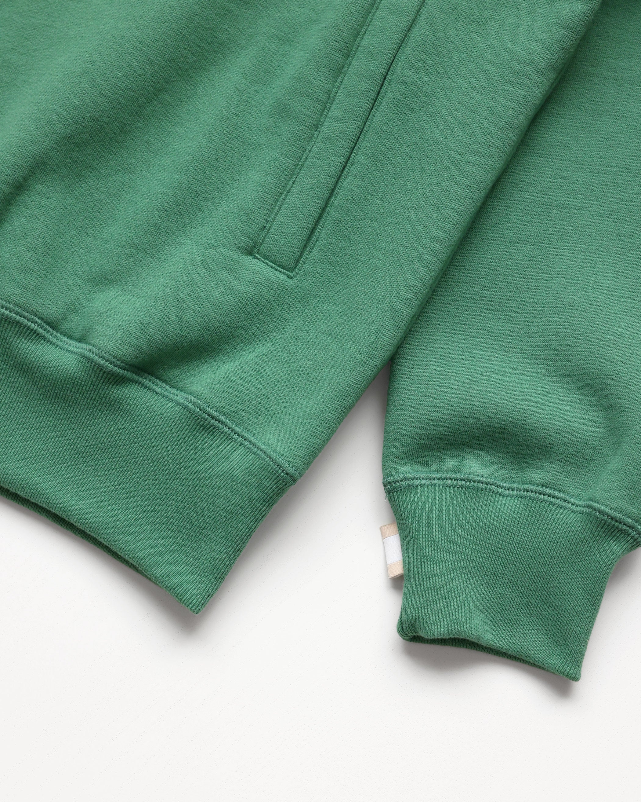 Club Fleece Half Zip Green - Unisex - Image 5