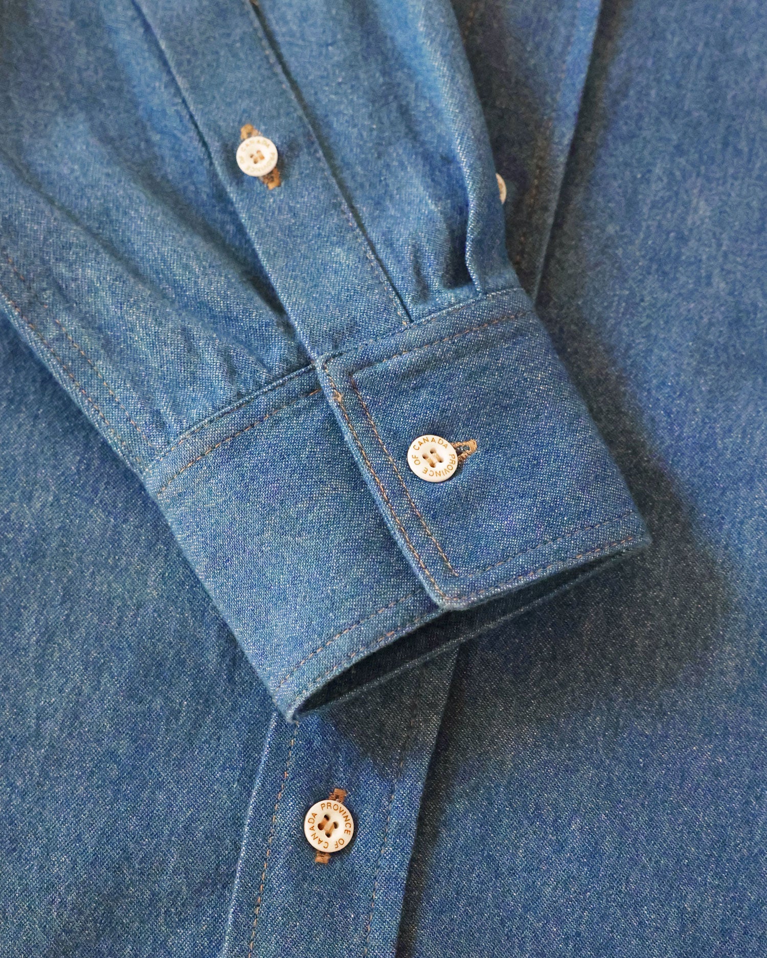 Dark Wash Denim Shirt - Unisex - Image 5