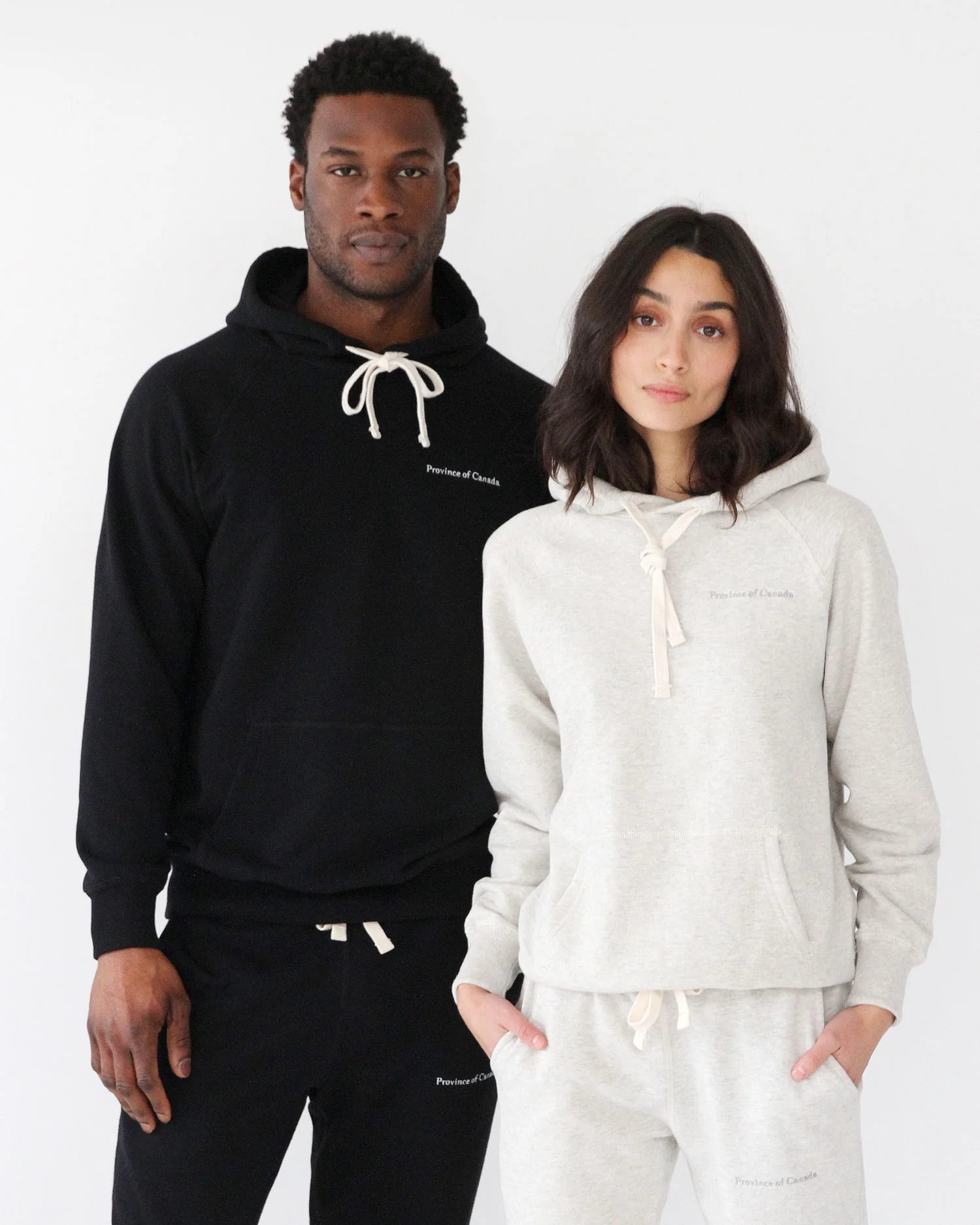 French Terry Hoodie Black - Unisex - Image 5