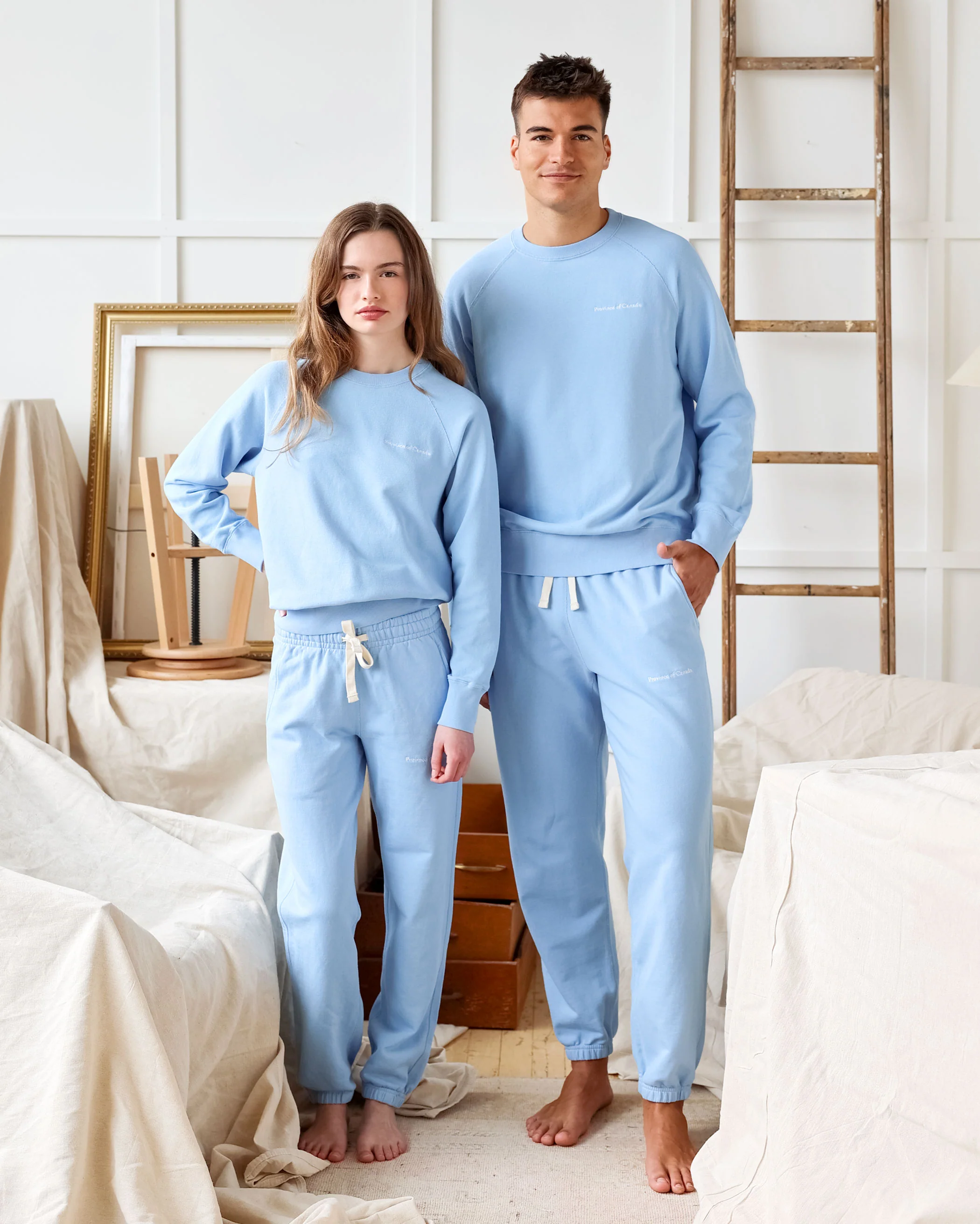 French Terry Sweatshirt Sky Blue - Unisex - Image 3