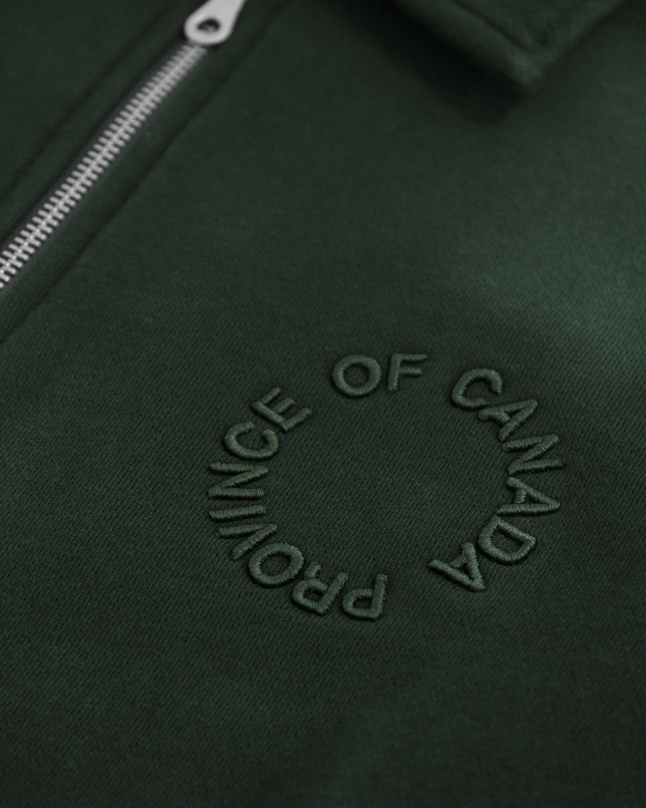 Half Zip Fleece Sweatshirt Forest - Unisex - Image 4