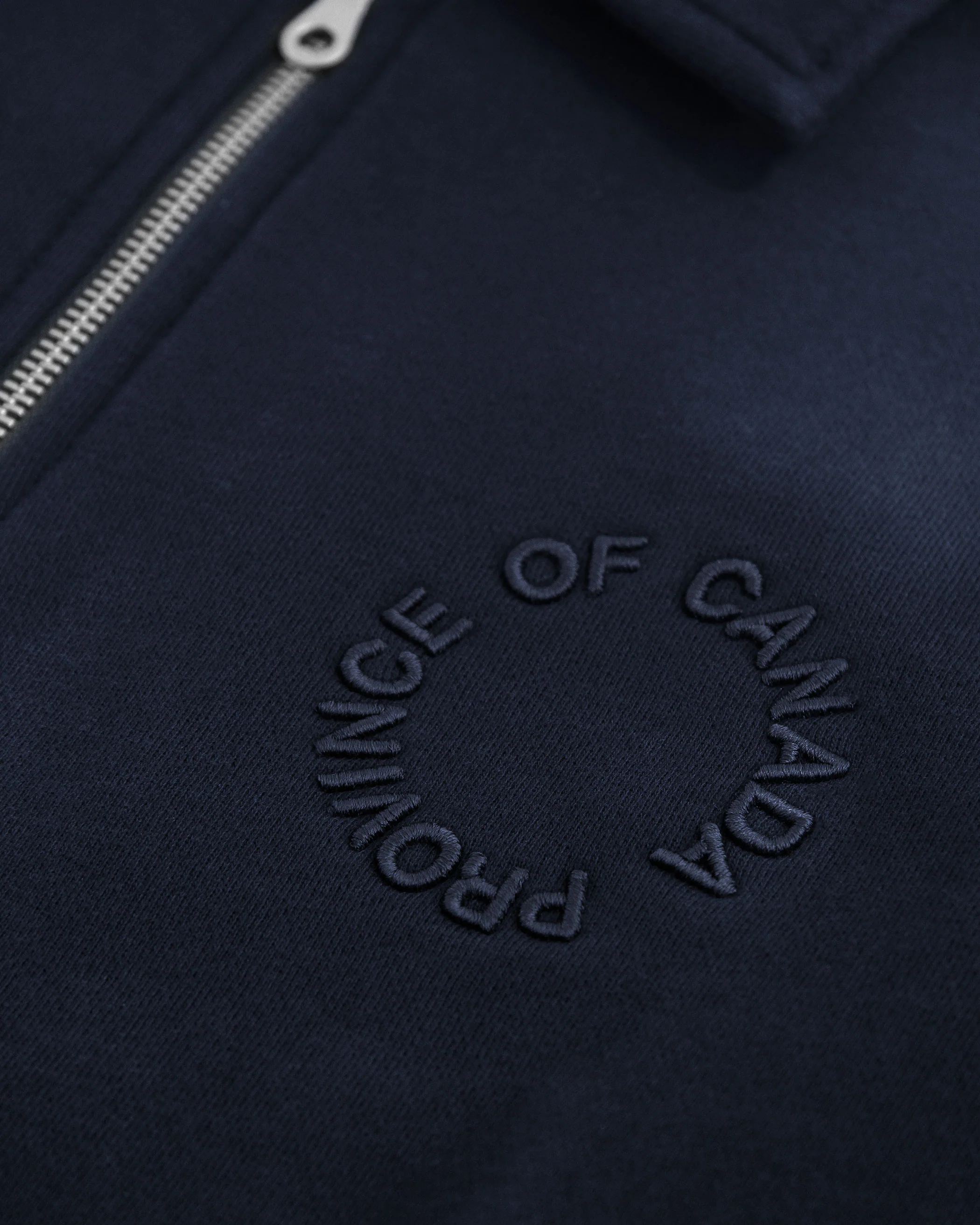 Half Zip Fleece Sweatshirt Navy - Unisex - Image 4
