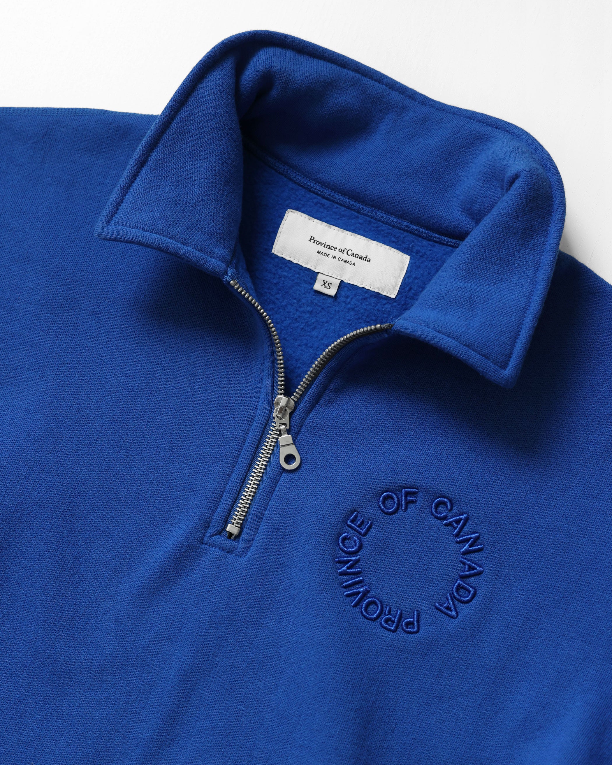 Half Zip Fleece Sweatshirt Royal - Unisex - Image 4