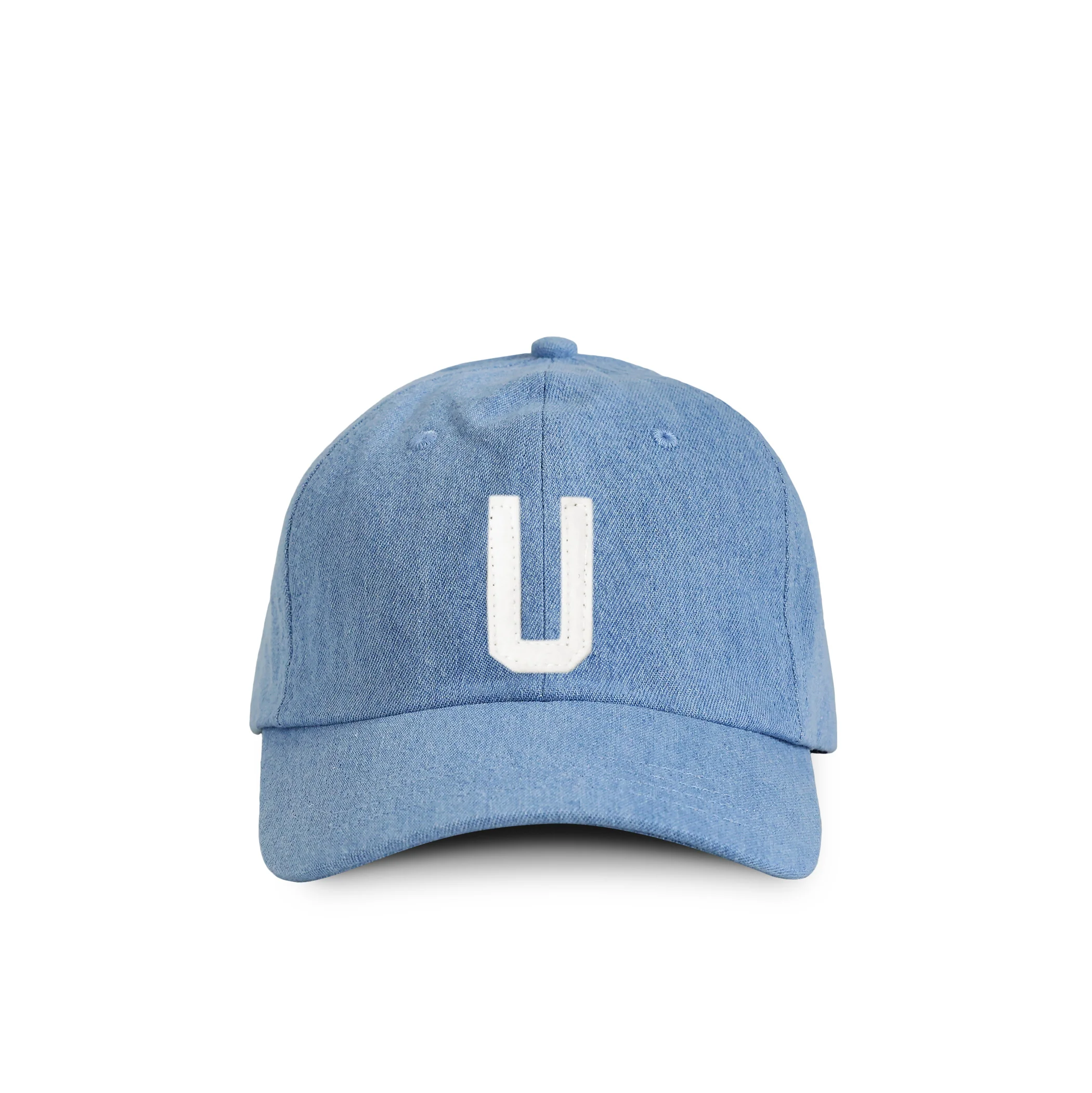 Kids Letter U Baseball Hat Denim