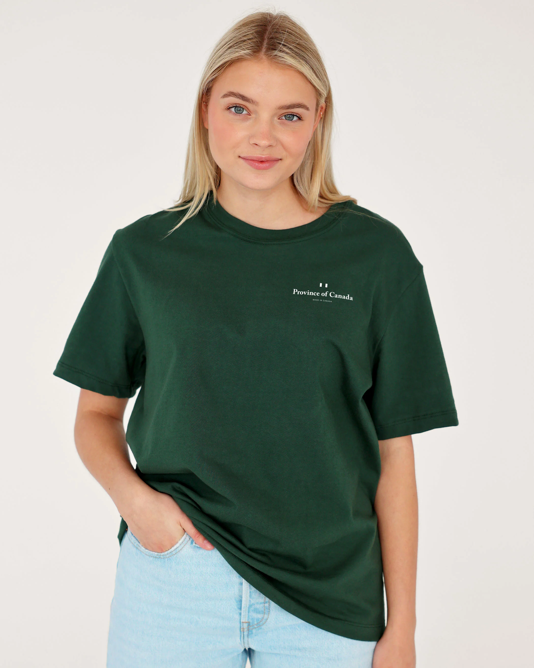 Left Chest Logo Tee Forest - Unisex - Image 3
