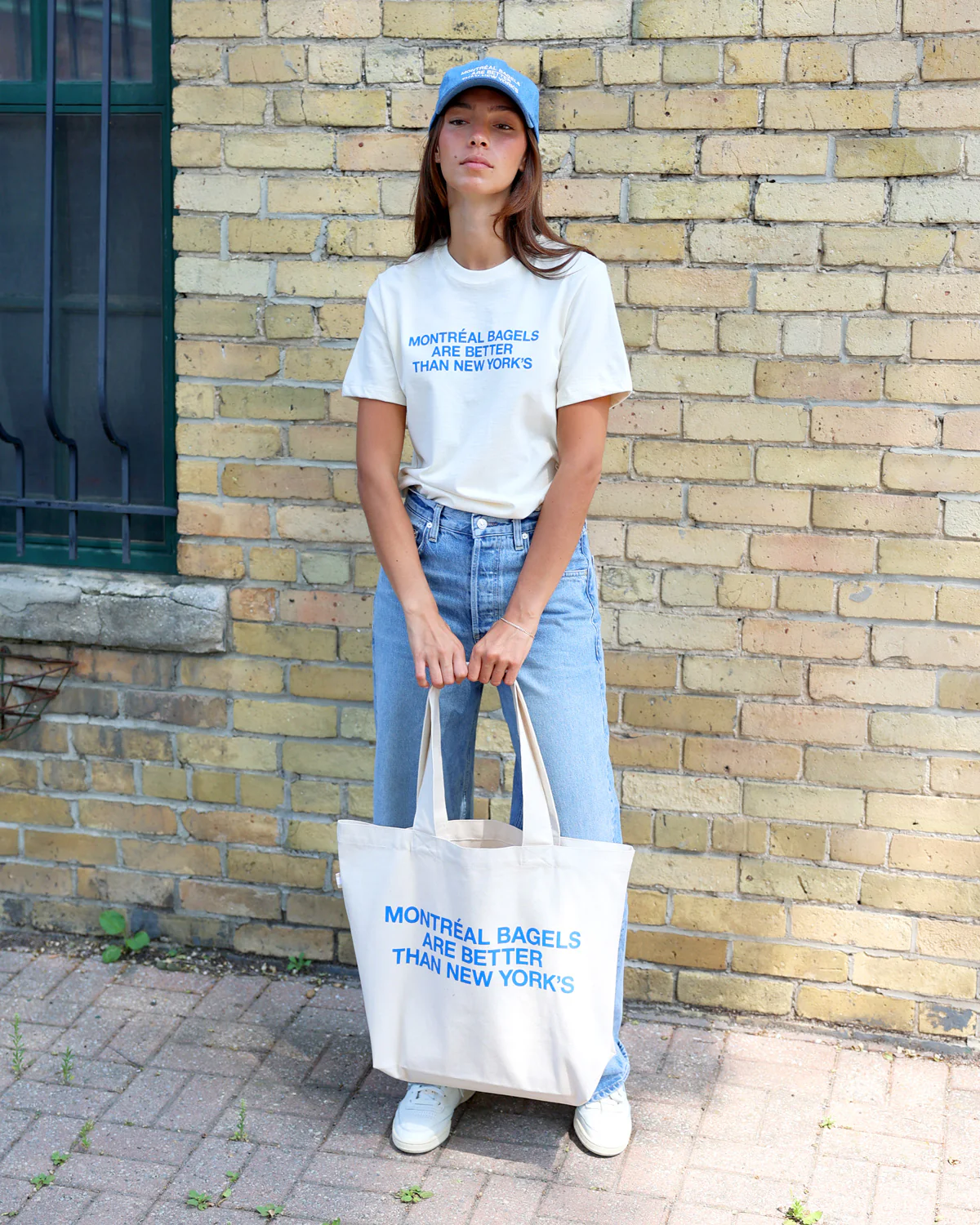 Montreal Bagels Tote Bag Natural - Image 3