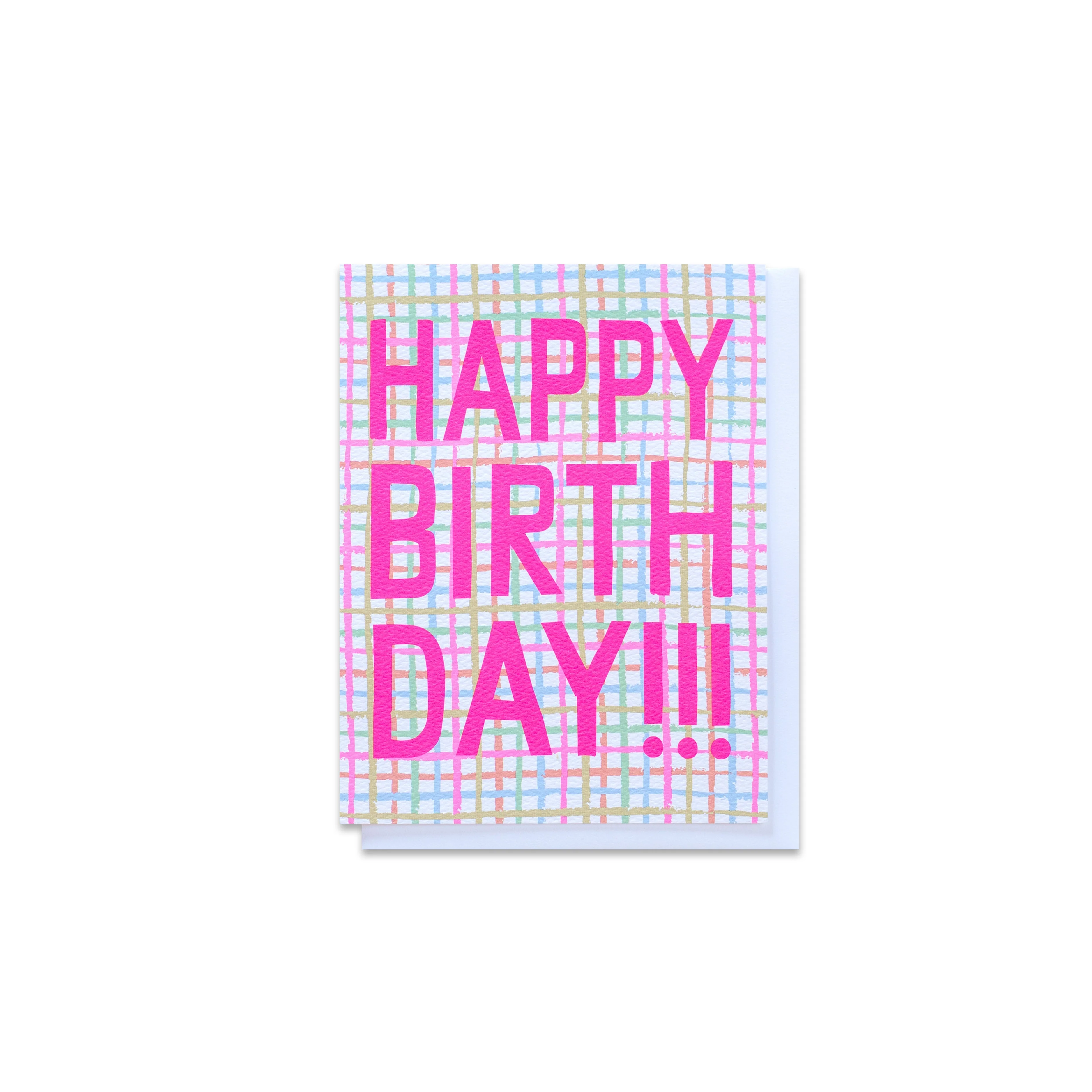Plaid Birthday Greeting Card