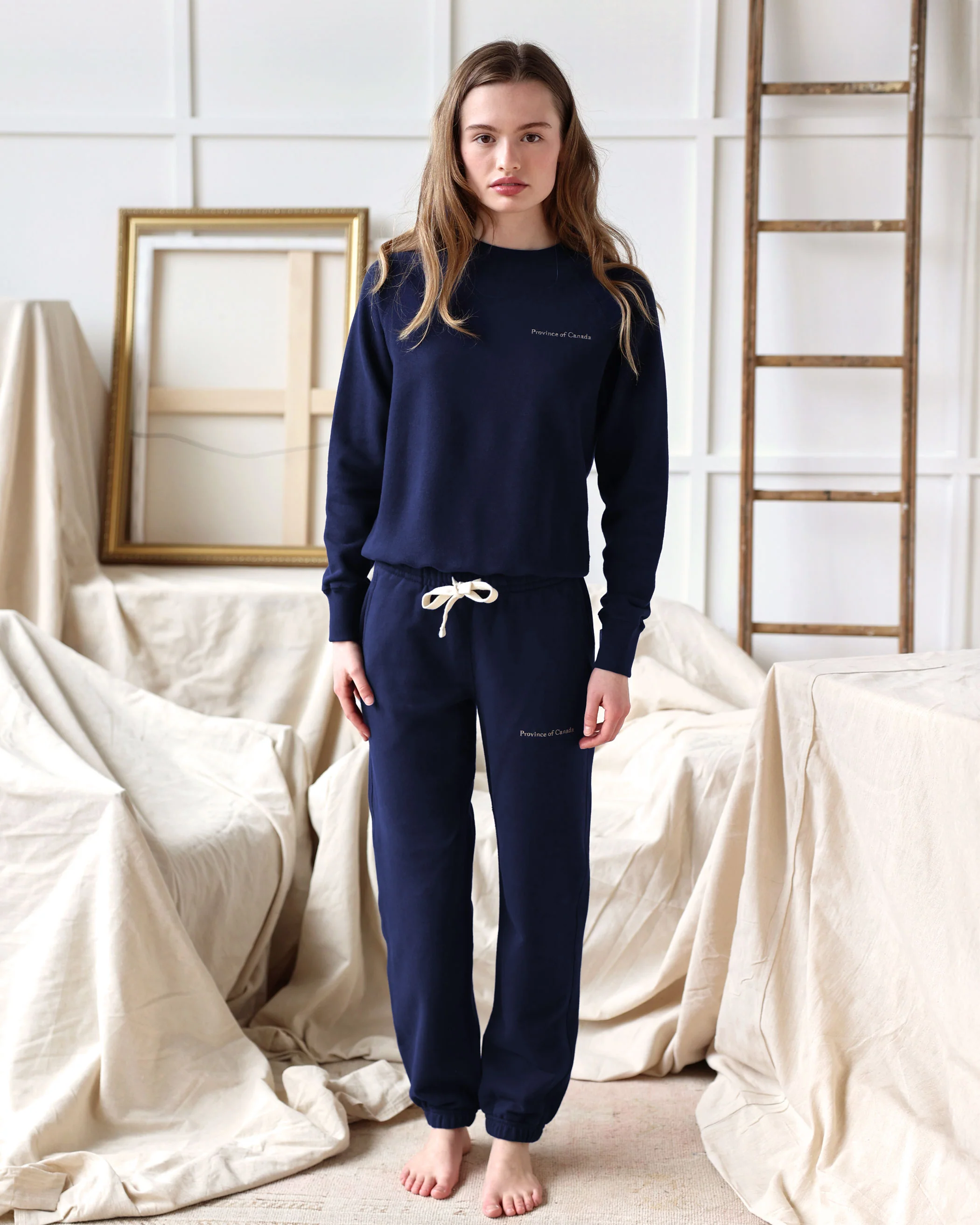 Relaxed French Terry Sweatpant Navy - Unisex - Image 2